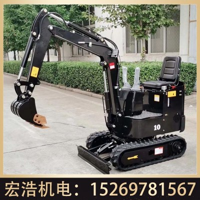 农用卡特小型全液压挖掘机抓草机 果园市政10微型履带旋转挖土机图3