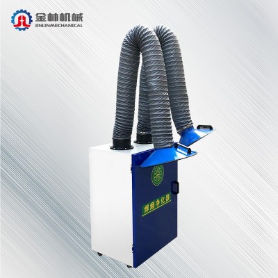 金林供应工业电焊烟尘除尘器 双臂焊烟净化器 移动式焊烟净化器图3