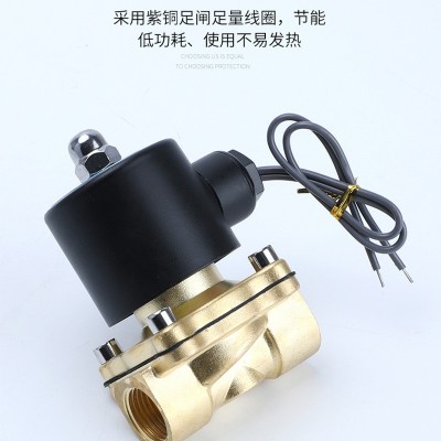 电磁阀220v水阀24v阀门电动12v常闭4分6进放水管电子阀控制阀开关图3