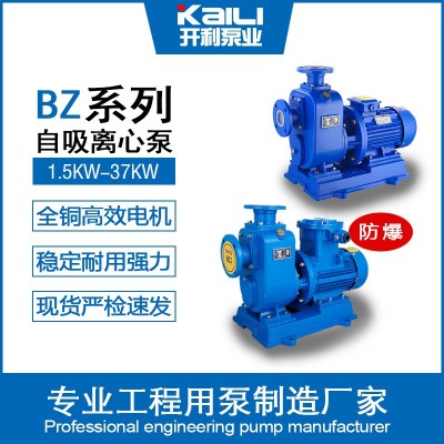 厂家现货自吸泵BZ直联式铸铁抽水机稳定耐用强劲离心泵农用批发