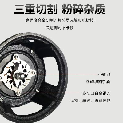 切割式不锈钢污水泵养殖场切割泵220V家用抽粪泵泥浆泵 潜水排污泵图2