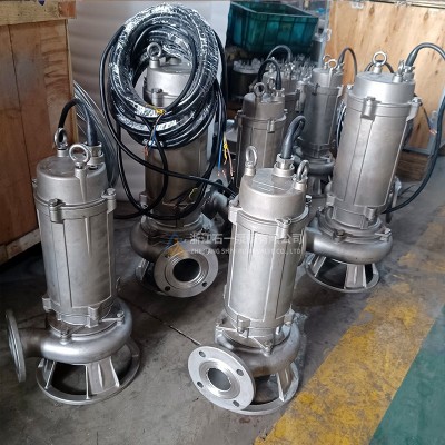 不锈钢精铸潜水排污泵QWP无堵塞耐腐蚀整机304不锈钢污水排水泵图4