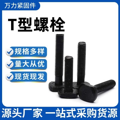 厂家现货供应T型螺栓高强度全螺纹发黑M20M24规格齐全T型螺栓图3