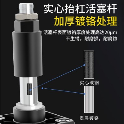 SCJ气缸行程可调大推力小型气动大全32/40/50/63/80/1 00/125S带磁图3