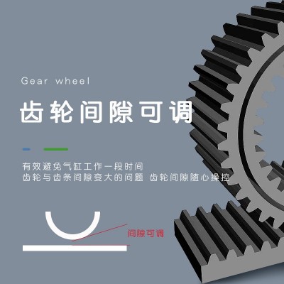 tenio 铁凝大扭力旋转气缸90/180度齿轮齿条摆动回转气缸厂家批发图3