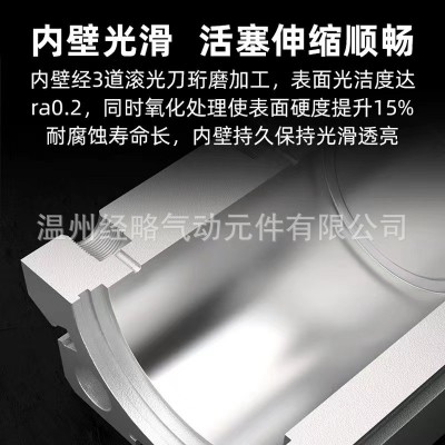 亚德客型小型气动薄型气缸SDA25*5/10/15/20/25/30/40/50/60/S-B图4