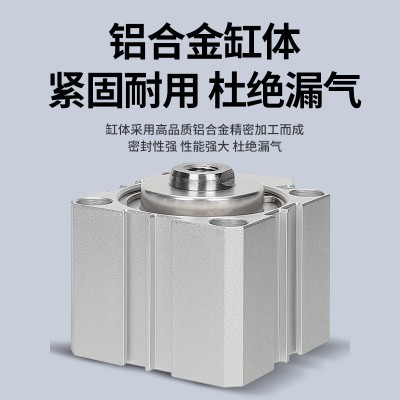 工厂批发SDA博型气缸小型气动气缸系列SDA20/125图2