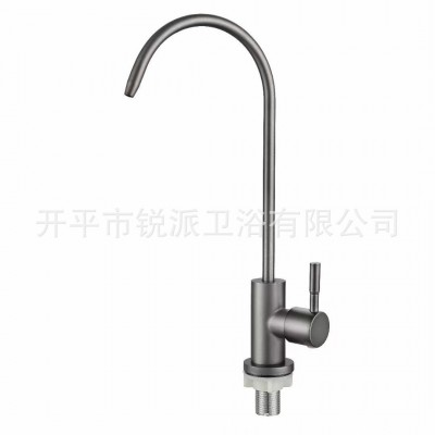 304不锈钢净水器水龙头细水嘴家用大弯管可360度旋转净水水龙头图5