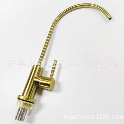 304不锈钢净水器水龙头细水嘴家用大弯管可360度旋转净水水龙头图3