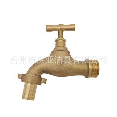 源头工厂批发工程黄铜水嘴 家用洗衣机水嘴带接头 户外花园水龙头图5