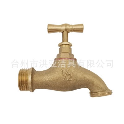 源头工厂批发工程黄铜水嘴 家用洗衣机水嘴带接头 户外花园水龙头图3