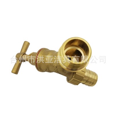 厂家批发黄铜锻造慢开英式洗衣机水嘴 花园水管快接水龙头BS1010图5