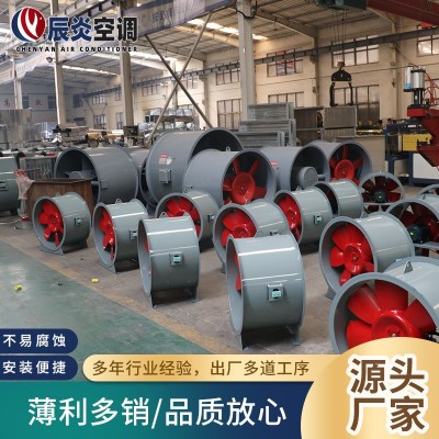 低噪HTF消防排烟风机工业厂房排烟通风机地下车库耐高温轴流风机图2
