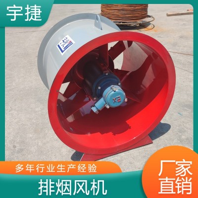 宇捷单双速HTF耐高温轴流式通风机厂房车库通风3C消防排烟风机图2