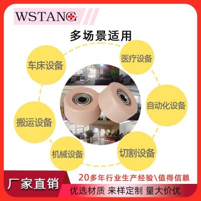 WSTANGPOM尼龙包塑轴承静音高耐磨防静电导向轮塑料轴承滑轮滚轮图3