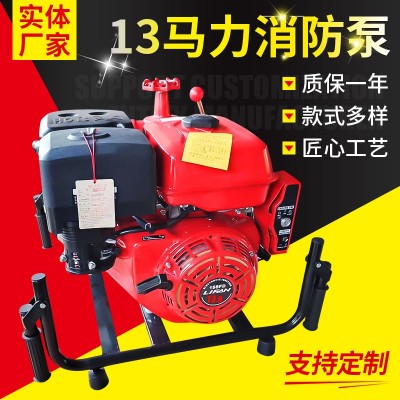 手抬机动消防泵厂家 13马力JBQ4.7力帆汽油发动机 手抬式消防泵图2