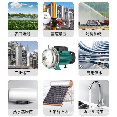 不锈钢离心泵CPMS增压大流量农田灌溉无噪音自吸泵卧式抽水泵220V图4