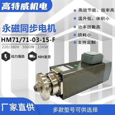 厂家直供 15KW 永磁同步电机 夹锯片切割电机 大功率主轴电机图2