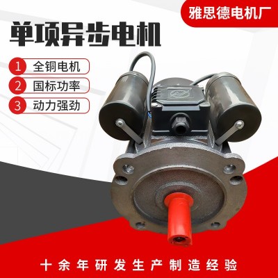 单项异步电机YL90L16 6极 1.1KW 220V 单相电动机 960转 现货铜芯图4