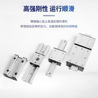 外双轴心直线导轨LGD 滚轮锁紧滑轨LGB 同步带高速静 音滑台图3