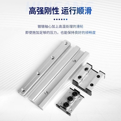 直线导轨 内置双轴心 SGR SGB木工滑台滚轮滑块滑轨轨道图2