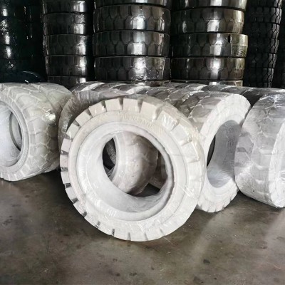 厂家批发叉车实心轮胎400-8实心标准胎工程机械橡胶轮胎叉车专用图3