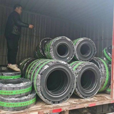 厂家批发叉车实心轮胎400-8实心标准胎工程机械橡胶轮胎叉车专用图4