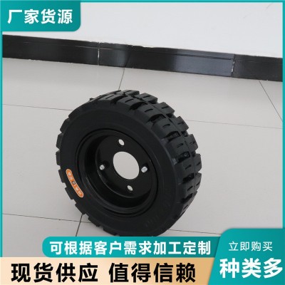 踏弗牌实心轮胎300x100（350-6）扫地机升降机实心轮胎免充气图3