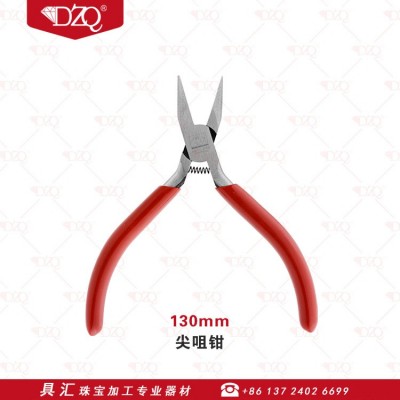 优质精工红柄钳尖嘴钳圆嘴钳扁嘴钳绕线钳手工钳平咀尖钳工具钳子图4