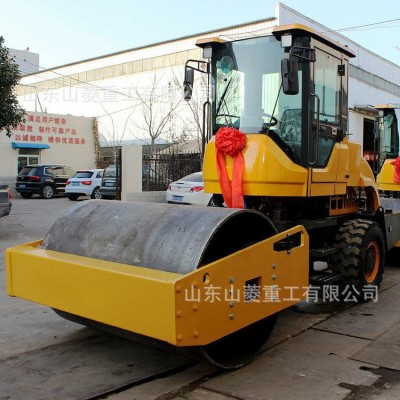 外贸出口 山菱8吨10吨胶轮压路机双钢轮2吨3吨4吨5吨压路机CE认证图2