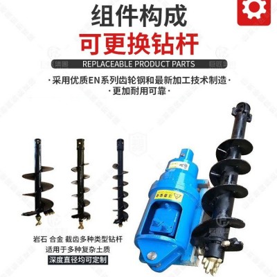 抓木头挖机 多功能旋挖钻机潜孔钻 光伏打桩机抓木器中小型挖掘机图4