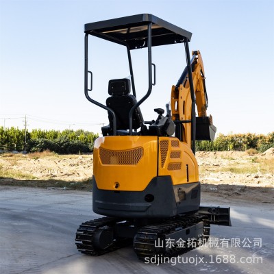 新款微型挖掘机厂家 HT22履带式小沟机农用工程挖土机 小型挖掘机图2