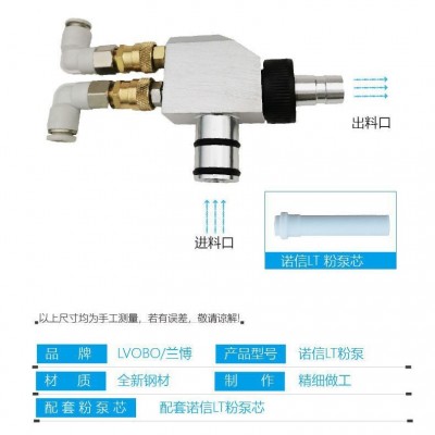 兰博喷塑机吸粉泵大全静电粉泵芯喷涂机诺信粉泵芯文式管涂装配件图4