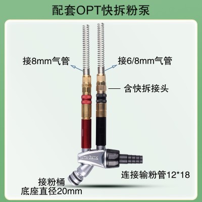 金马四代粉泵芯 OPT静电喷枪 文氏管 粉芯 静电喷塑喷涂机配件图3