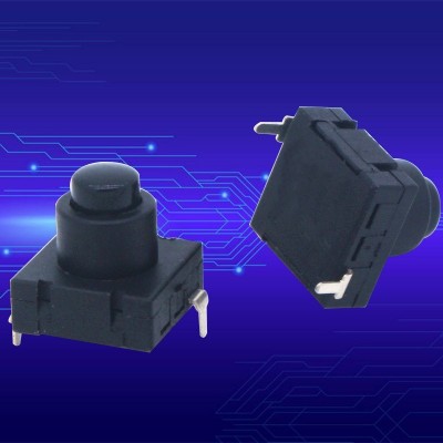 手电筒按钮开关点通1212-112A 强光自锁一开一关两脚台灯开关图2