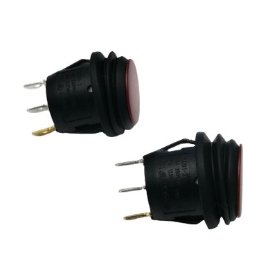 供应KCD2全圆形带灯防水船型开关三脚两档 电源跷板开关(12V/2 20V图5