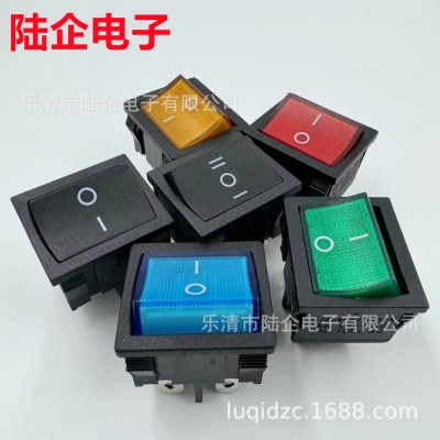 kcd1-104船型开关带灯 15*21两脚两档 4脚2档电源开关厂家批发小图3