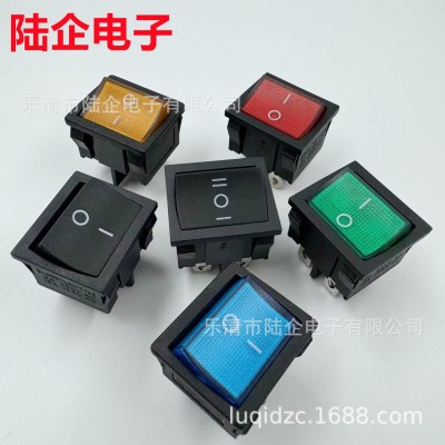 kcd1-104船型开关带灯 15*21两脚两档 4脚2档电源开关厂家批发小图4