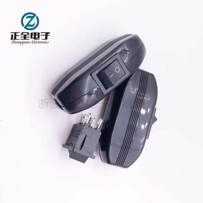 306按钮线上开关 3脚 2脚2档 银触点带灯开关 大电流船型开关10A图4