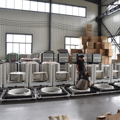 工业冷风机 车间制冷设备 降温湿帘 大风量低耗能图3