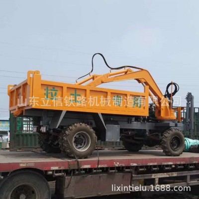 四驱随车挖掘机供应随车挖 12吨四驱随车挖 中型农用自卸随车挖图4