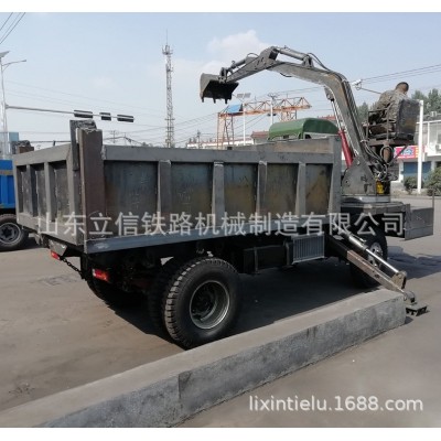 四驱随车挖掘机供应随车挖 12吨四驱随车挖 中型农用自卸随车挖图3