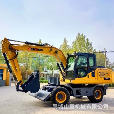 150型轮式15吨挖掘机工程轮胎式挖土机工程建筑胶轮钩机液压抓木图3