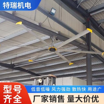 5米6叶EC电机吊扇大型工业吊扇厂房车间仓库房篮球场风扇大风强力图4