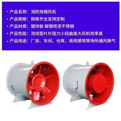 消防排烟风机地下车库商场排烟消防轴流排风机耐高温HTF轴流风机图3