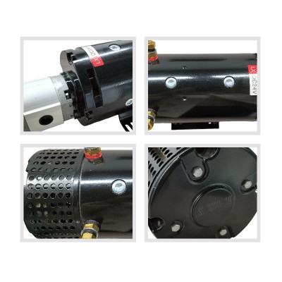 铄世哲电机24V3KW液压直流电机带齿轮泵高转速高空作业励磁马达图5