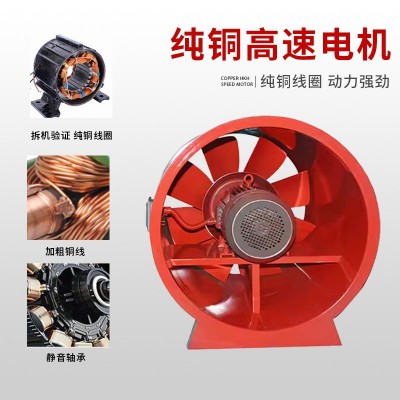玻璃钢轴流风机220v防腐防爆轴流式低噪声风机管道高风压排风机图3