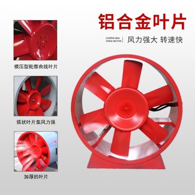 玻璃钢轴流风机220v防腐防爆轴流式低噪声风机管道高风压排风机图2