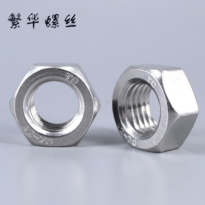 304不锈钢六角螺母六角螺帽大全螺丝帽M3M4M5M6M8M10M12M14-M24图2