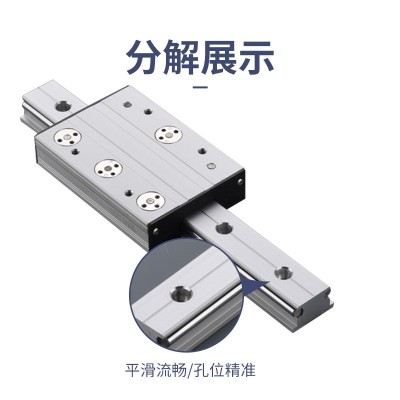 双轴心OSGR25直线导轨机械设备滑轨滑轨屏轨道外置珠宝柜轨道滑块图2